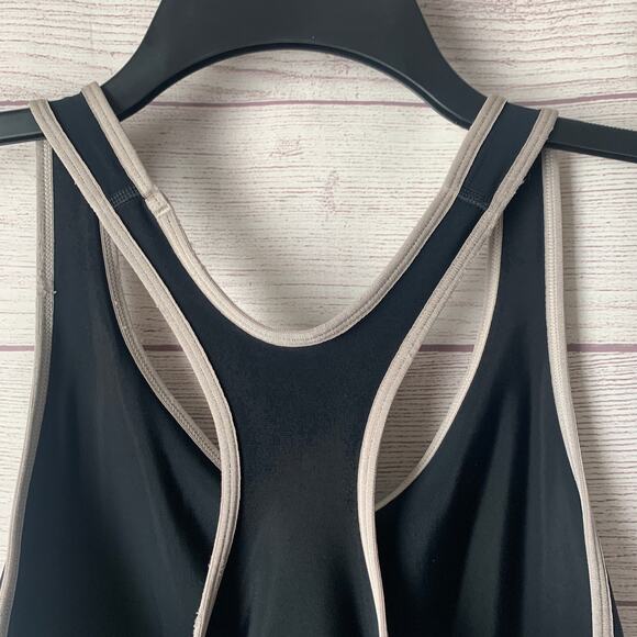Under Armour Black and Gray Heat Gear Sports Bra Racerback - Picture 6 of 10